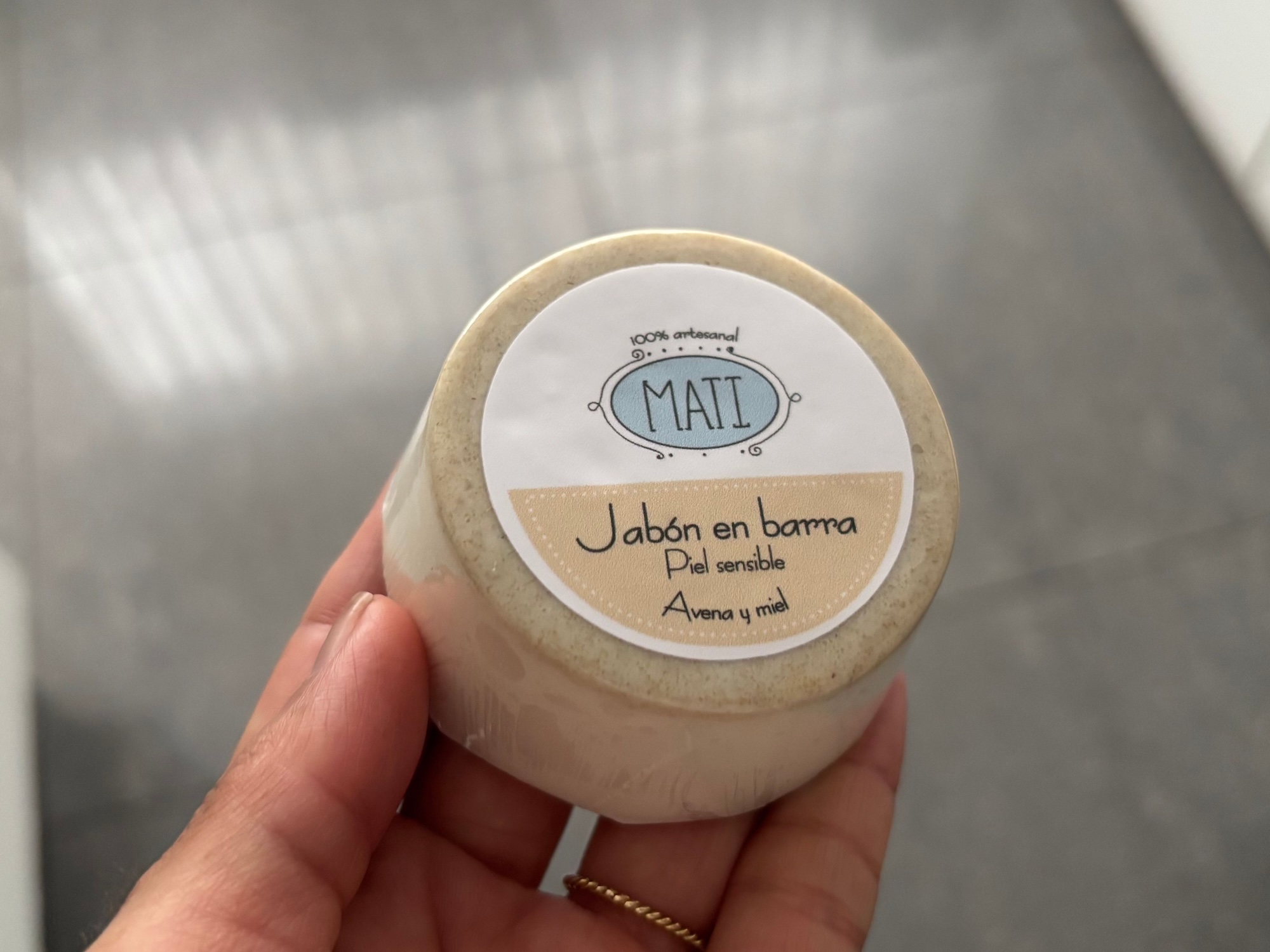 Jabón en barra avena y miel (Piel sensible) - Imagen 4